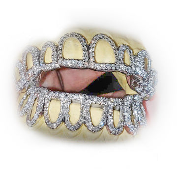 "Custom Atown Grill VS Open Face Diamond Grill" 12 Teeth