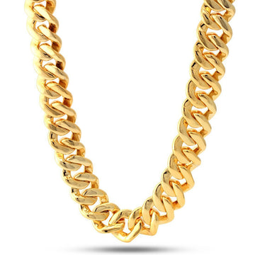 18mm Classic Iced Miami Cuban Link Chain