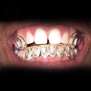 Gold and Diamond Open Face (Mixed Diamonds)